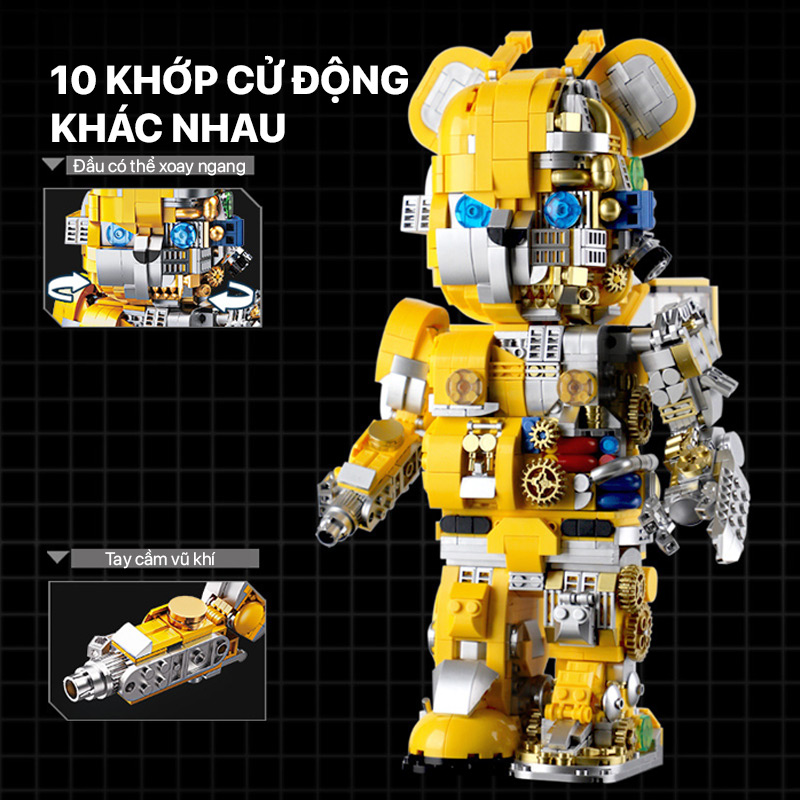 Mô hình lắp ghép - Bear Robot - Bumblebee 188005 2 mo hinh lap ghep bear robot bumblebee 18805 02